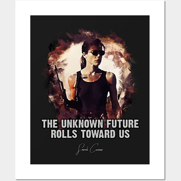 The Unknown Future - Sarah Connor Wall Art by Naumovski